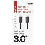 Корда HDMI 2.0 A/M-A/M PVC черна – 3m EMOS