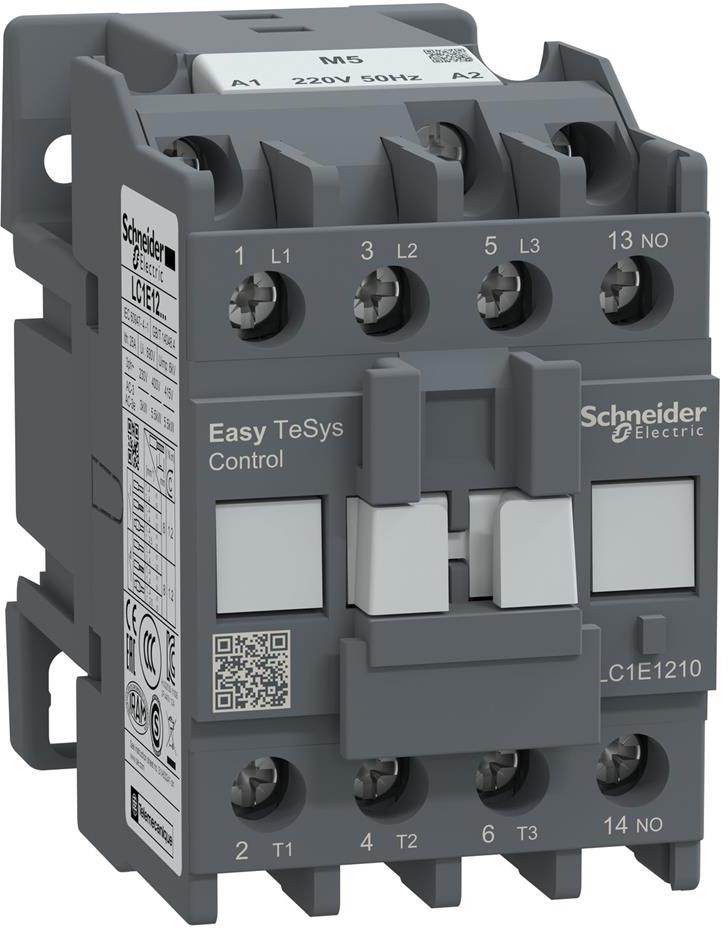 Контактор TeSys E 3P 5.5kW (12A AC-3) 1NO 220V 50Hz SE, SCHNEIDER ELECTRIC НИСКО НАПРЕЖЕНИЕ, LC1E1210M5