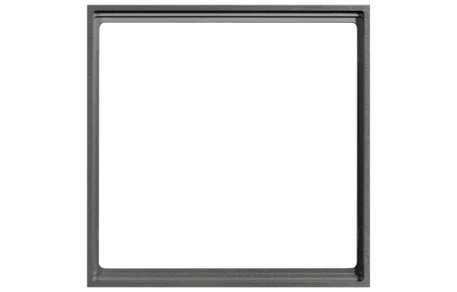 Рамка 1х 80x80 Form FF Metal Titanium EKINEX, EK-FOQ-GBS