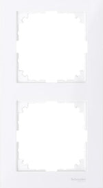 Рамка 2х цвят Активно бял, M-Pure System M  Merten SE, SCHNEIDER ELECTRIC, MTN4020-3625
