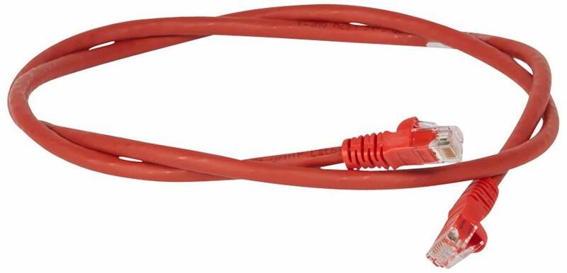 Корда Cat.6 U/UTP LSZH червена – 1m LCS3 Legrand, LEGRAND, 51862
