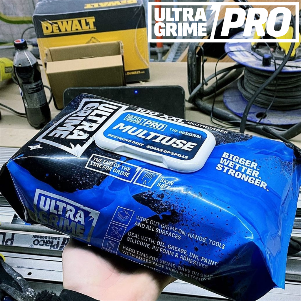Мокри кърпи UltraGrime PRO Multiuse 100бр. с размер 38х25см в пакет, ULTRA GRIME, U5900