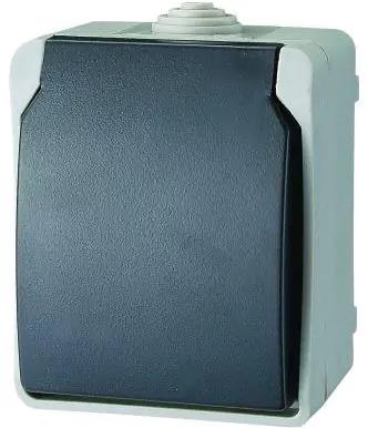 Контакт шуко открит монтаж IP44 с капак серия AquaTop GAO, 9871H