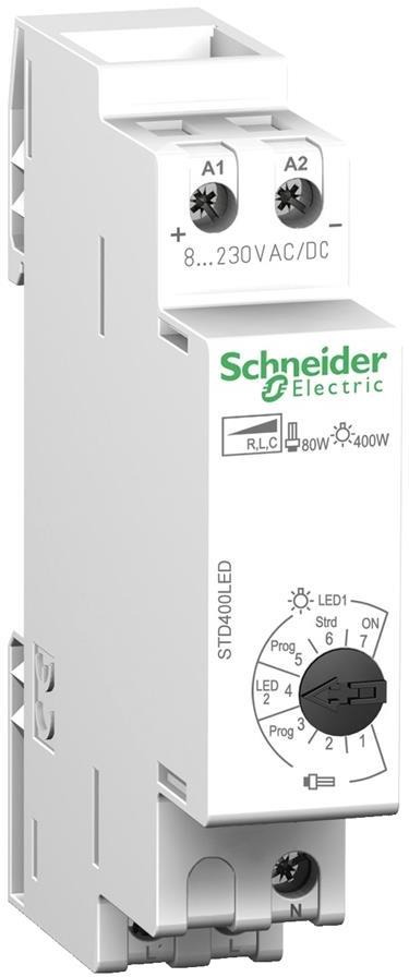 Димер универсален Acti 9 STD400LED 60W DIN 1 мод. SE, SCHNEIDER ELECTRIC НИСКО НАПРЕЖЕНИЕ, CCTDD20016