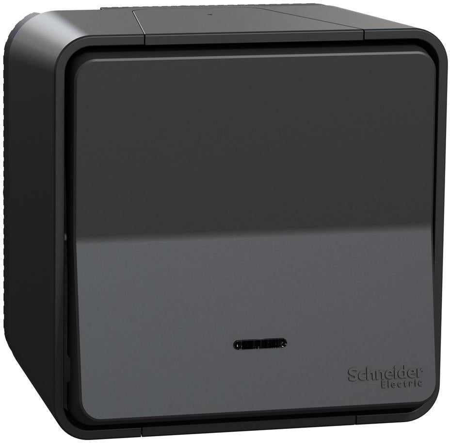 Девиаторен ключ с подсветка моноблок IP55 цвят Антрацит Mureva SE, SCHNEIDER ELECTRIC, MUR35024