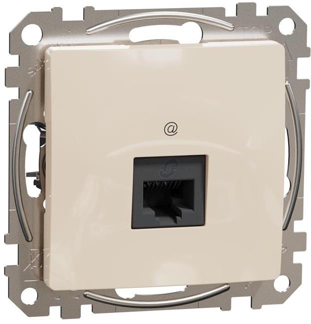 Розетка RJ45 UTP cat.6 S-One цвят Крем Sedna SE, SCHNEIDER ELECTRIC, SDD112461