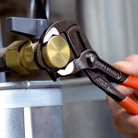 Клещи раздвижени Cobra, червена ръкохватка 180мм, Knipex - K8701180