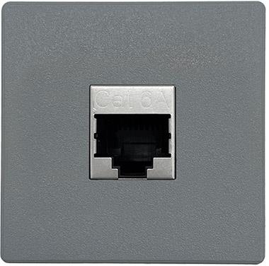 Модул IMP с 1х RJ45 Cat.6A цвят Сив, ABL, ABL Сърбия, 2T02100D