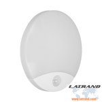 VIRAZON LED 15W, плафон със сензор за движение 1050lm, IP44, 4000K, млечно бял цвят - AD-PL-6064WLPMR4, ORNO
