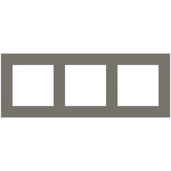 Рамка 3х 55x55 Deep FF/Linea71/20Venti Fenix Grey London EKINEX, EK-D3P-FGL