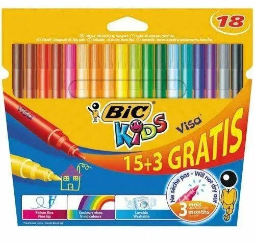 ФЛУМАСТЕРИ VISA 15+3 BIC