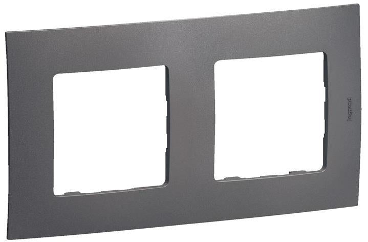 Рамка 2х цвят Сив Niloe New Legrand, LEGRAND, NP112MG