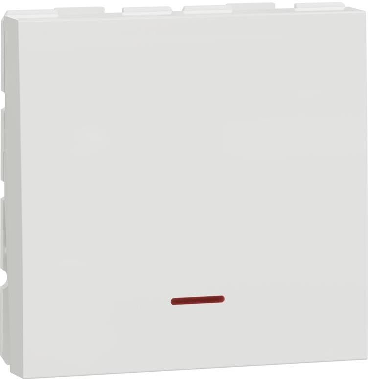 Двуполюсен ключ 32А с индикатор 2 мод. цвят Бял Unica SE, SCHNEIDER ELECTRIC, NU323218S