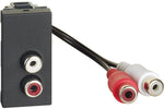Розетка RCA аудио 1 мод. цвят Графит Light Now Bticino, BTICINO, YD4269R