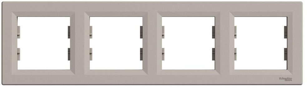 Рамка 4х цвят Бронз Asfora SE, SCHNEIDER ELECTRIC, EPH5800469