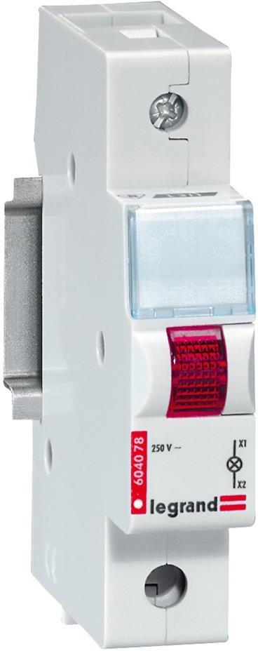 DIN Индикатор червен за една фаза 220V модул Legrand, LEGRAND НИСКО НАПРЕЖЕНИЕ, 604078