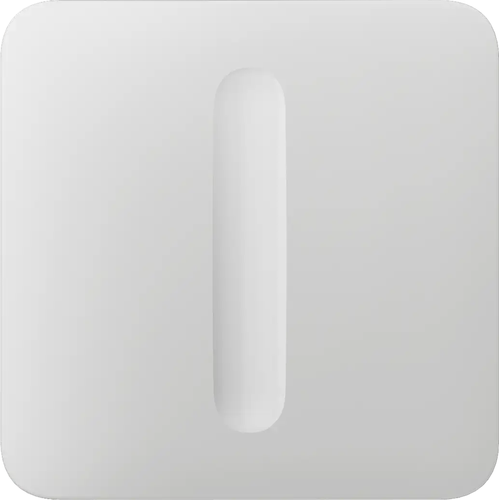 Лицев панел за Smart димер самостоятелен, бял, SoloButton Ajax, AJAX, 91254.257.WH1