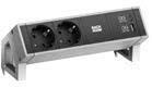 Модул DESK 2 с 2х Шуко и USB тип C Power Delivery 60W, цвят Черен, Bachmann, BACHMANN, B902.964