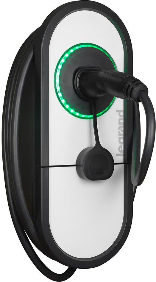 Зарядна станция за стена Green'up One 22.1 kW, 3P 32A, с кабел 5m и конектор Type 2, IP54 IK10, Legrand, Зарядни станции за електромобили, 57016