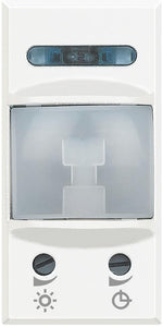 Датчик за движение PIR, 105°, обхват 6m @ h=1.2m, LED ≤ 50W, изисква неутрала, 1 мод. цвят Бял Axolute Bticino, BTICINO, HD4431N