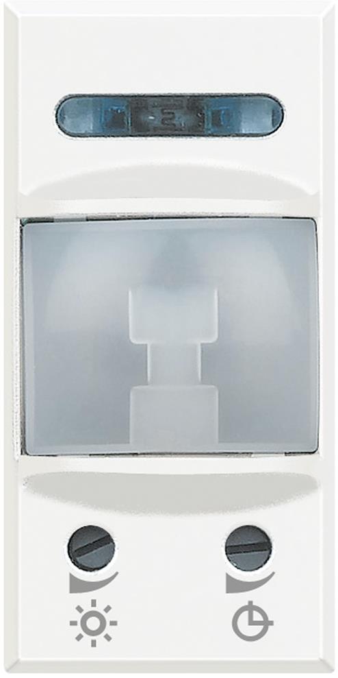 Датчик за движение PIR, 105°, обхват 6m @ h=1.2m, LED ≤ 50W, изисква неутрала, 1 мод. цвят Бял Axolute Bticino, BTICINO, HD4431N