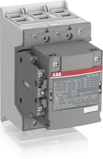 Контактор AF116-30-11 3P 55kW (116A AC-3) 1NO+1NC 48...130V 50/60Hz ABB, 1SFL427001R1211
