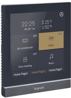 Пулт за управление 4" черен KNX Legrand, 2900