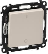 Двуполюсен ключ цвят крем Valena Life Legrand, LEGRAND, 752202
