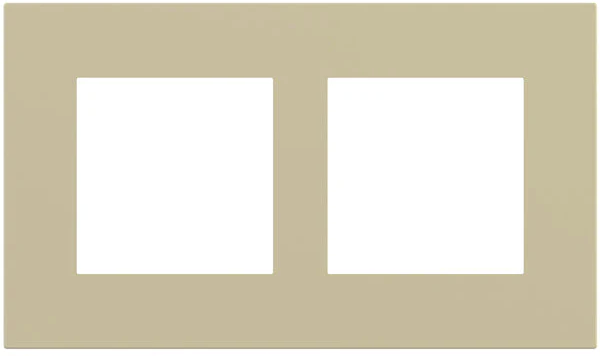 Рамка 2х 55x55 Surface Linea71/20Venti Fenix Beige Luxor EKINEX, EK-S2P-FBL