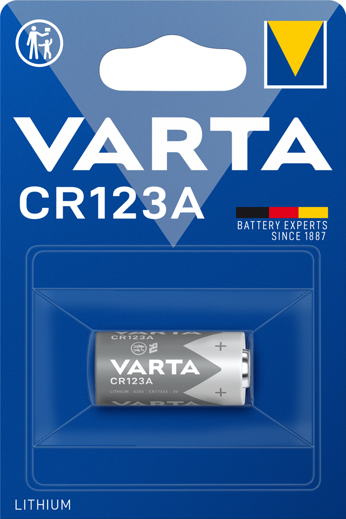 Батерия CR123A 3V (1 бр. блист.) Varta, VARTA, CR17345-1