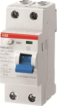ДТЗ 2P 16А 10mА серия F202 тип AC ABB, 2CSF202001R0160
