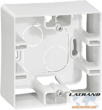 Конзола единична за открит монтаж цвят Бял Niloe Legrand - 664798