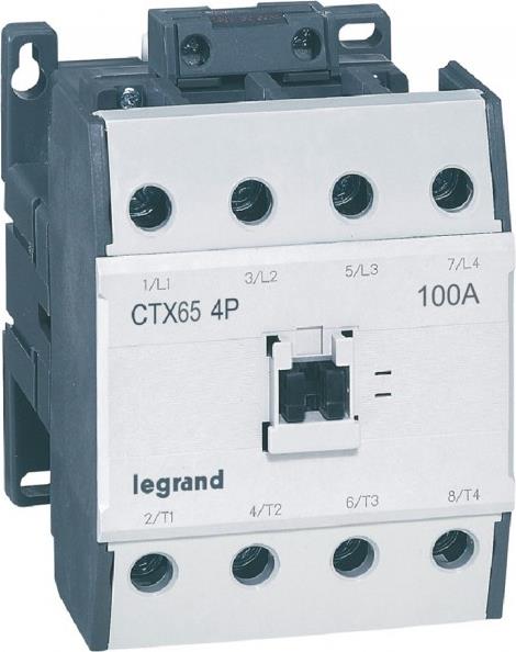 Контактор CTX3-65 4P 30kW (65A AC-3) 230V 50/60Hz Legrand, LEGRAND НИСКО НАПРЕЖЕНИЕ, 416446