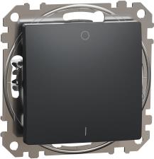 Двуполюсен ключ 10A цвят Антрацит Sedna SE, SCHNEIDER ELECTRIC, SDD114102