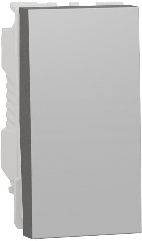 Бутон NO/NC 1 мод. цвят Алуминий Unica SE, SCHNEIDER ELECTRIC, NU313630
