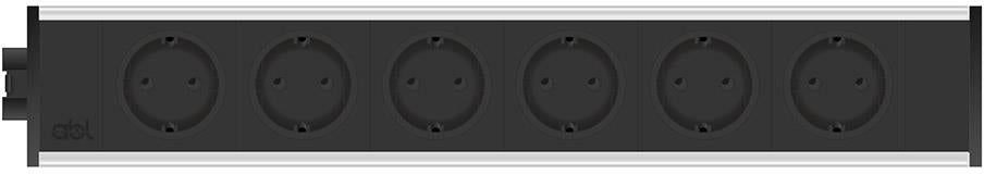 Модул Link 6M с 6х Шуко, цвят Черен, ABL, ABL Сърбия, 2M20F6A0
