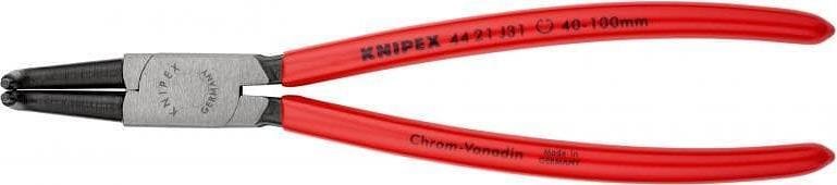 Зегер клещи под ъгъл 90°, Ø40-100мм, червена ръкохватка 215мм, Knipex - K4421J31