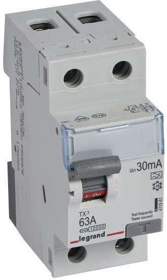 ДТЗ 2P 63A 30mА серия TX3 ID тип A Legrand, LEGRAND НИСКО НАПРЕЖЕНИЕ, 411561