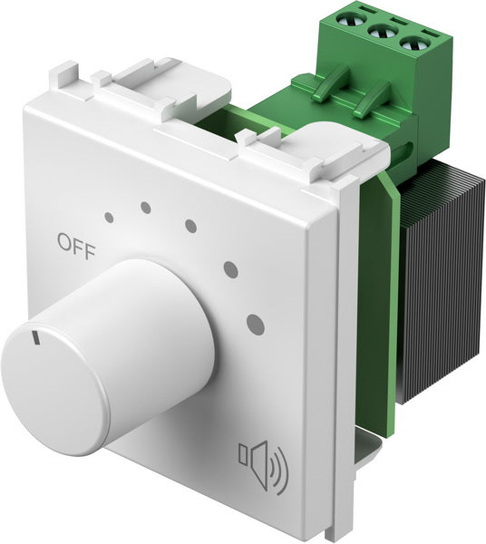 Атенюатор 100V 35W 2 мод. цвят Бял гланц Modul TEM, EM95PW