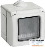 Конзола за открит монтаж с капак IP55 2 мод. цвят Светлосив Classia Bticino - 27502