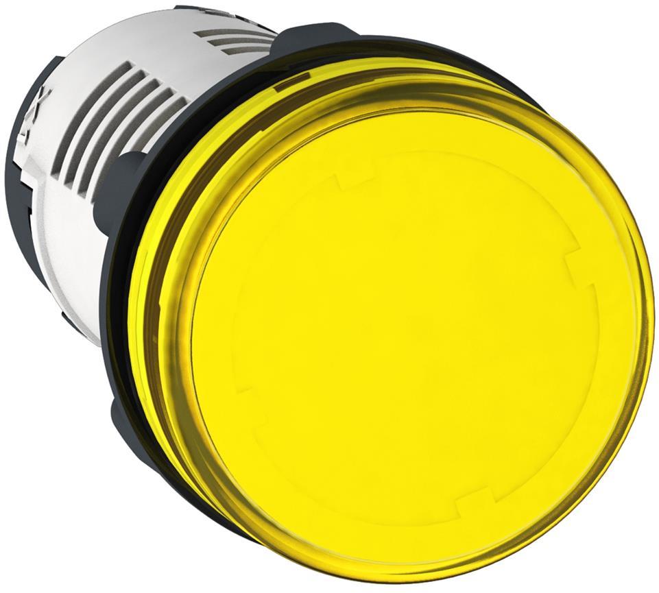 Сигнална лампа LED монолитна жълта 24Vac/dc Ø22mm XB7 SE, SCHNEIDER ELECTRIC НИСКО НАПРЕЖЕНИЕ, XB7EV05BP