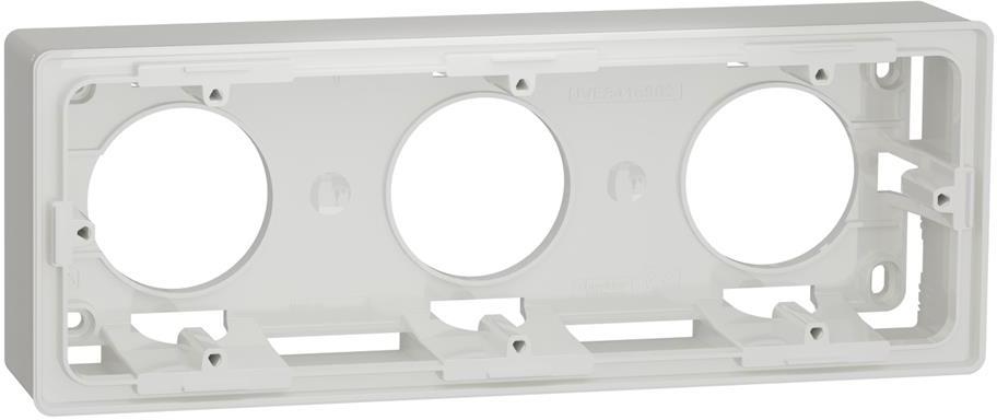 Конзола за открит монтаж 3х 2 мод. цвят Бял Unica Studio SE, SCHNEIDER ELECTRIC, NU800618