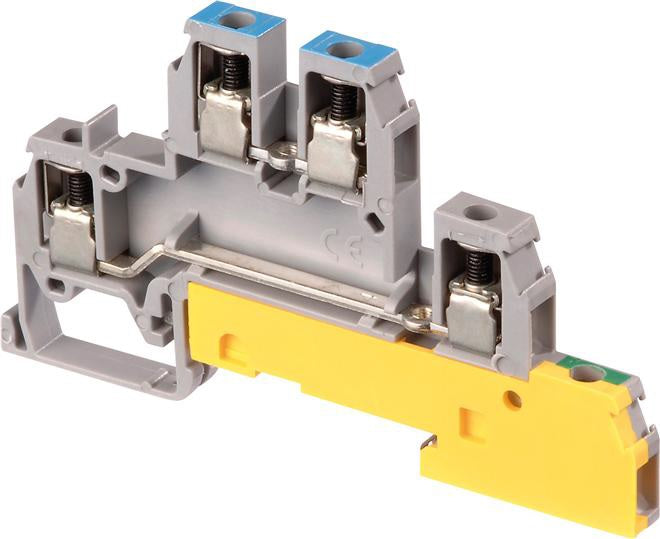 Редова клема N/L/PE СИВА 4мм2 D4/6.NLP серия SNA ABB, 1SNA110440R0700