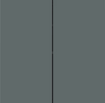 Лицев панел за 2 бутона вертикално 30x60 Linea71 Fenix Green Commodore EKINEX, EK-T2R-FVC