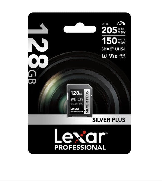 КАРТА ПАМЕТ SDXC 128GB 205/150MB/s UHS-I,C10,V30,U3 LEXAR