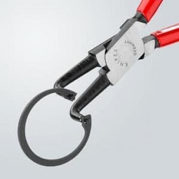 Зегер клещи под ъгъл 90°, Ø40-100мм, червена ръкохватка 215мм, Knipex - K4421J31