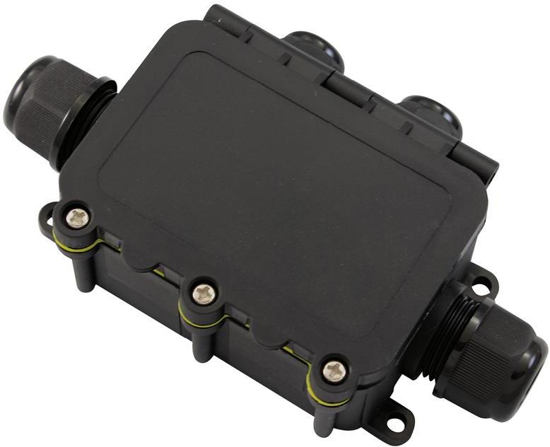 Разклонителна кутия 135x80x40мм IP68, с 4 щуцера Commel, COMMEL, C365-923