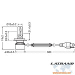 АВТОМОБИЛНА LED ЛАМПА 64193DWXTR H4 LED 3год 13/13W 12V P43T FS2 OSRAM