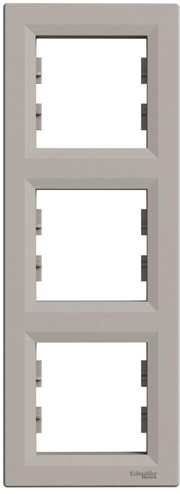 Рамка 3х вертикална цвят Бронз Asfora SE, SCHNEIDER ELECTRIC, EPH5810369