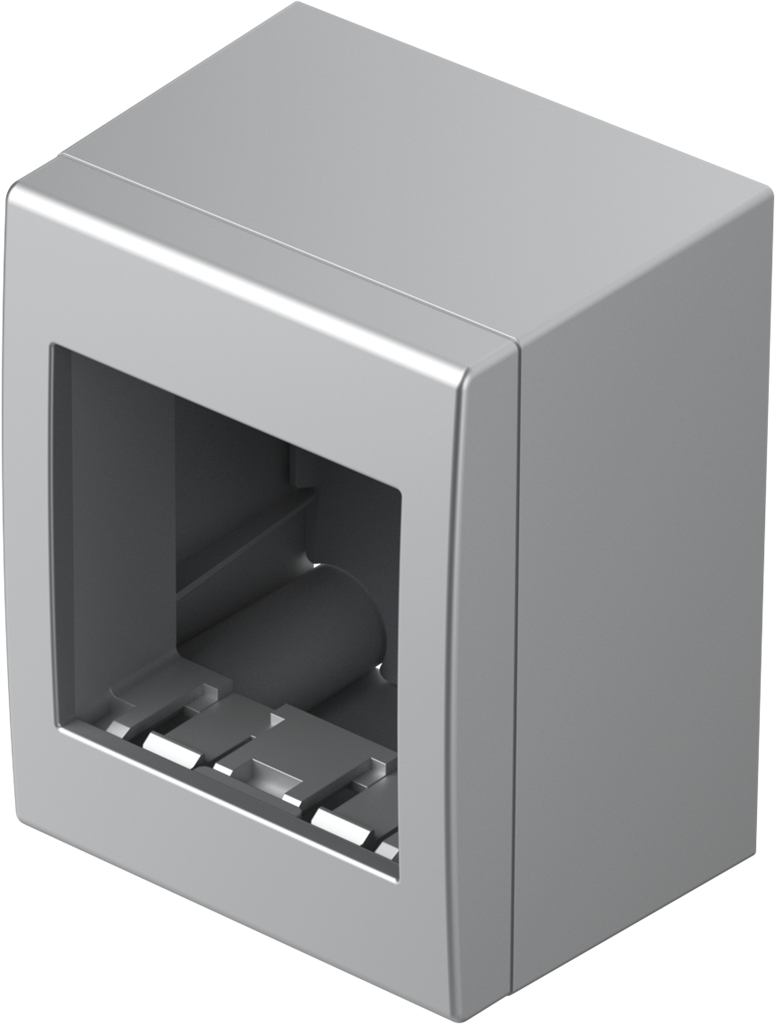 Конзола за открит монтаж IP40 2 мод. цвят Антрацит Modul TEM, AC21AT